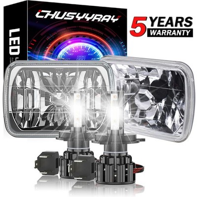 7X6 '' 5X7''INCH LED Headlights Hi-Lo Beam H4 FIT Peterbilt 365 367 2008-2017 +