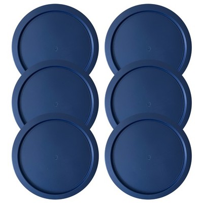 Replacement Lid for Pyrex 7-CUP Storage Cover 7.5'' 7402-PC NAVY 6-Pack)