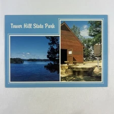 Tower Hill State Park Wisconsin River Vintage Postcard