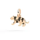Dodo Tiger Pendant DMC6028 TIGER DBK9R Charm Diamonds Black Stones