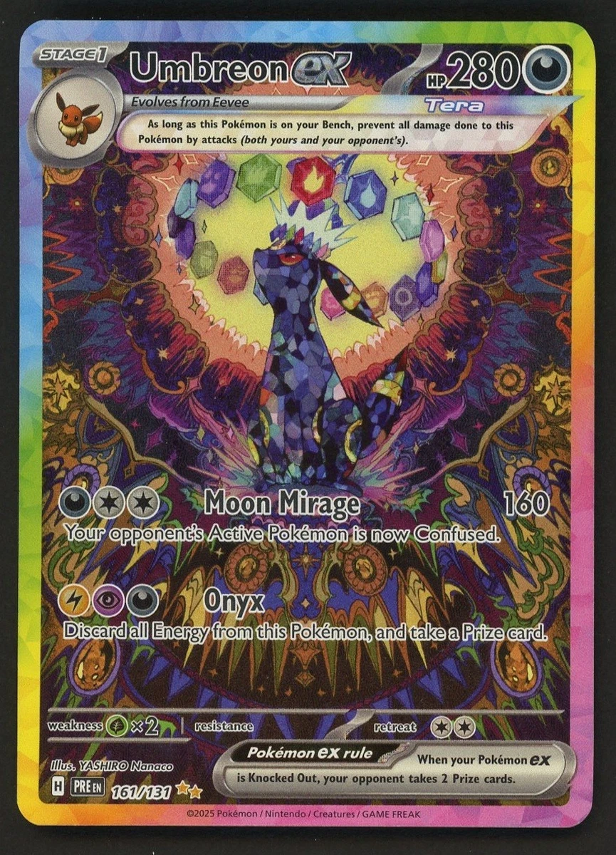 Preços baixos em Umbreon ex 161/131 Prismatic Evolutions | eBay