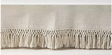NEW Serena  Lily Macram  Crib Skirt-Flax Beige