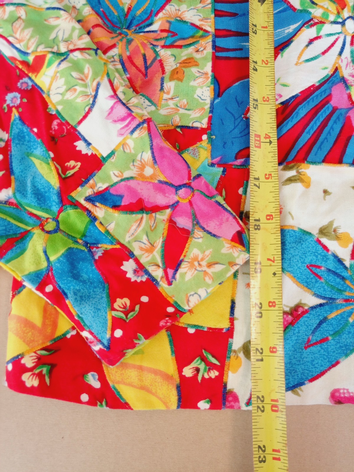 Vintage Patchwork Jacket Womens Small Petite Quil… - image 7