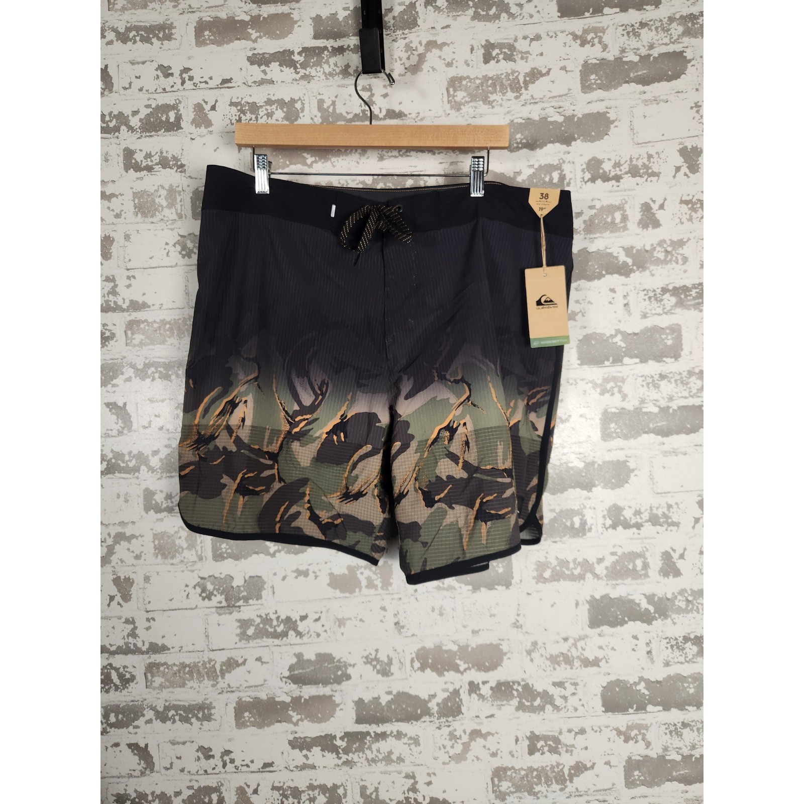 Bañador Quiksilver Highlite vieira para hombre 38 19 pulgadas estampado camuflaje