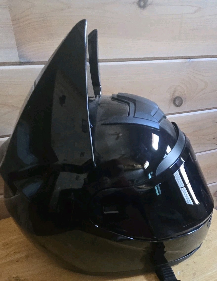 black and white police motorcycle helmet LS2 Advant Modular Police Motorcycle Helmet