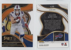 2023 Panini Select Club Level Orange Prizm Die-Cut /399 Dalton Kincaid Rookie RC
