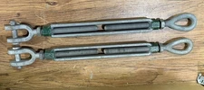 Lot of 2 Green Pin Turnbuckle 3/4” x 12” GP WLL 2.36T, G6315 load limit 2.36 Ton