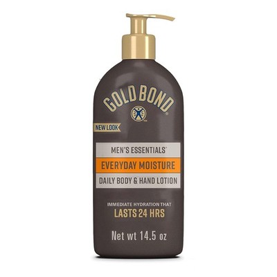 Gold Bond Men's Essentials Everyday Moisture Daily Body & Hand Lotion, 14.5 oz