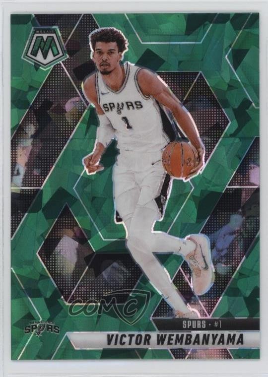 2024-25 Panini Mosaic Green Ice Mosaic Prizm Victor Wembanyama #31