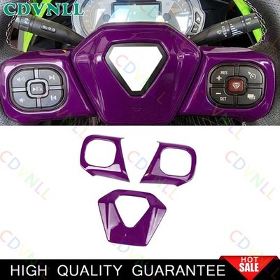 For Polaris Slingshot 20-24 Bright Purple Steering Wheel Button Frame Cover Trim