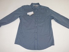 Eddie Bauer Men's Voyager Flex Button Front Shirt Medium NWT Long Sleeves UPF 50