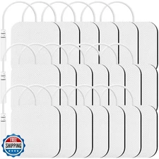 TENKER TENS Unit Replacement Pads 2x2" Reusable TENS Electrode Pads - 20PCS 3