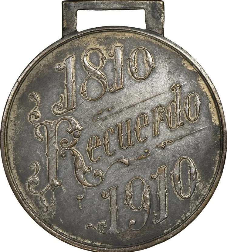 1910 MEXICO GROVE-B-121bp SILVERED CERVECERIA TOLUCA BRASS ***TOP POP*** - Image 4 of 4