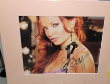 Christy Hemme  WWE hand signed Autographed 8x10 Photo 11x14 Mat #2
