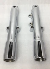 Harley 1986 -99 Softail fork legs Heritage Fatboy 41mm CHROME  sliders (OUTRIGHT
