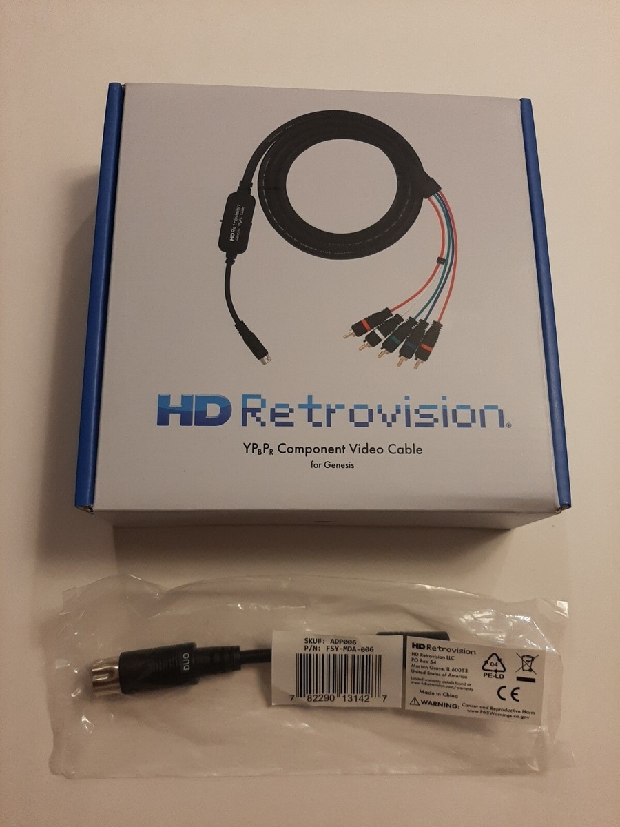 HD Retrovision Genesis Component/YPbPr Cables w/ Duo Adapter HD Retrovision Genesis Component/YPbPr Cables w/ Duo Adapter