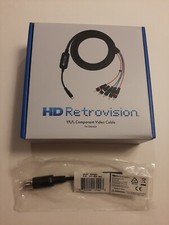 HD Retrovision Genesis Component/YPbPr Cables w/ Duo Adapter, New, Sealed