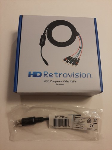 HD Retrovision Genesis Component/YPbPr Cables w/ Duo Adapter, New, Sealed - Picture 1 of 12