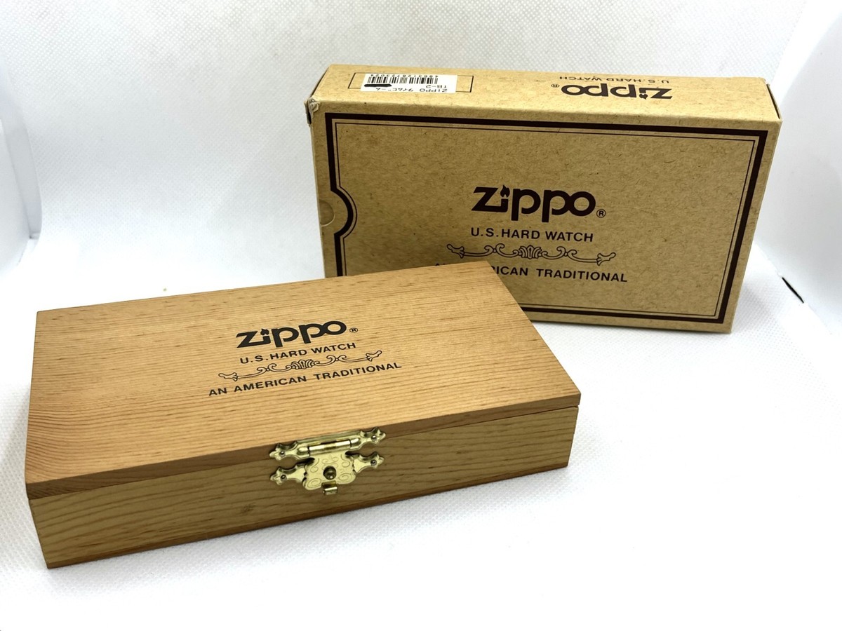 Zippo トラベルクロック ウッドケース付き Zippo トラベルクロック ウッドケース付き Zippo トラベルクロック