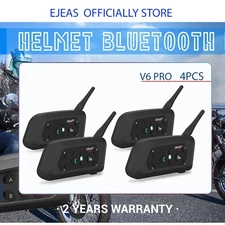 EJEAS V6PRO Motorcycle Intercom Bluetooth Headsets 1200m 6 Riders Motorcycles...
