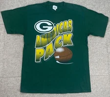 20/20 Sport Inc Green Bay Packers Americas Pack Short Sleeve T-Shirt Size XL