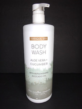 TRANQUIL SPA Aloe Vera  Cucumber Body Wash w/Avocado Oil 32 fl oz VEGAN