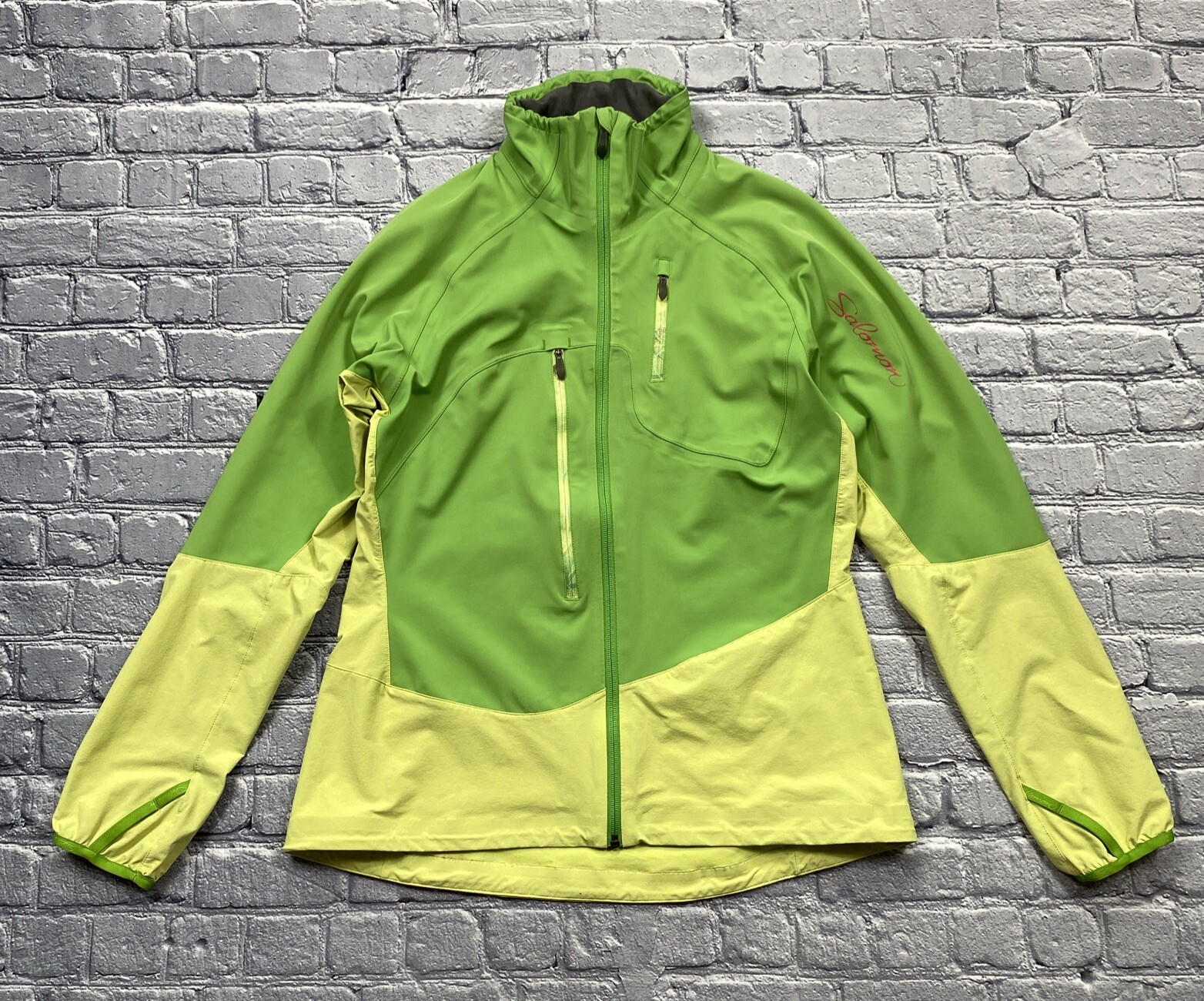 Giacca a vento Salomon Minim Series donna L verde Clima Pro Active Gorpcore