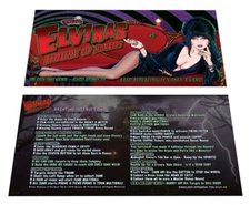 Stern Elvira's House of Horrors Pinball Custom Apron Instruction Cards v2