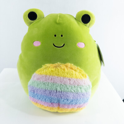 Squishmalloww 12'' Wendy Frog Rainbow Fuzzy Belly Sensory Plush