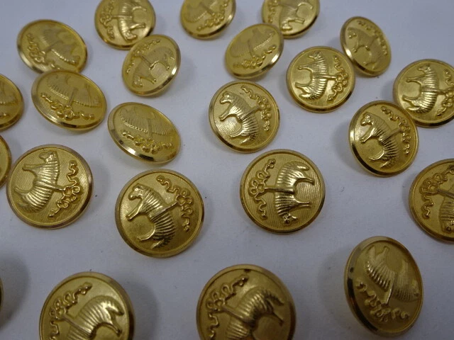 Gold Brooks Brothers Golden Fleece D-Shank Button 15mm 20mm Lot of 2, 4 or 40 - Image 4 of 4