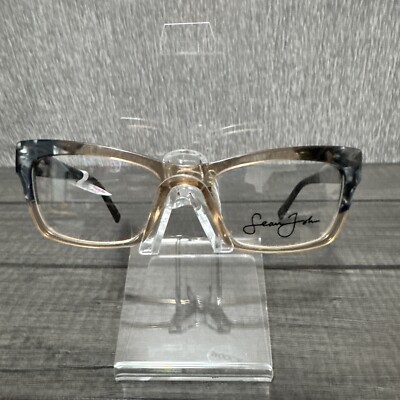 New SEAN JOHN SJLO 6027E 278 Sand & Grey Eyeglasses 52/19/145