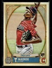 2021 Topps Gypsy Queen #176 Triston McKenzie Green Card Cleveland Indians