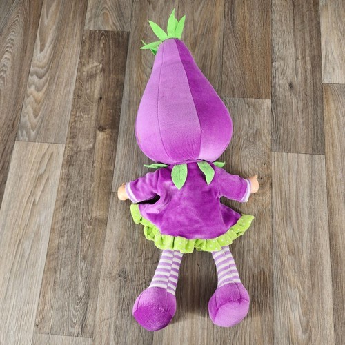 Fruit Baby Talking Vintage Eggplant 20" Plush Toy Doll Tested WORKS Talks - Picture 7 of 12