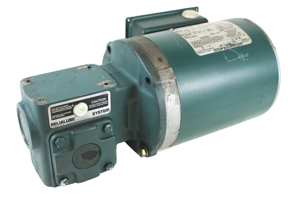 Reliance Electric P56X1337H Motor 3/4HP 1725RPM w/Dodge Tigear MR96101L1 D FD - Image 2 of 4