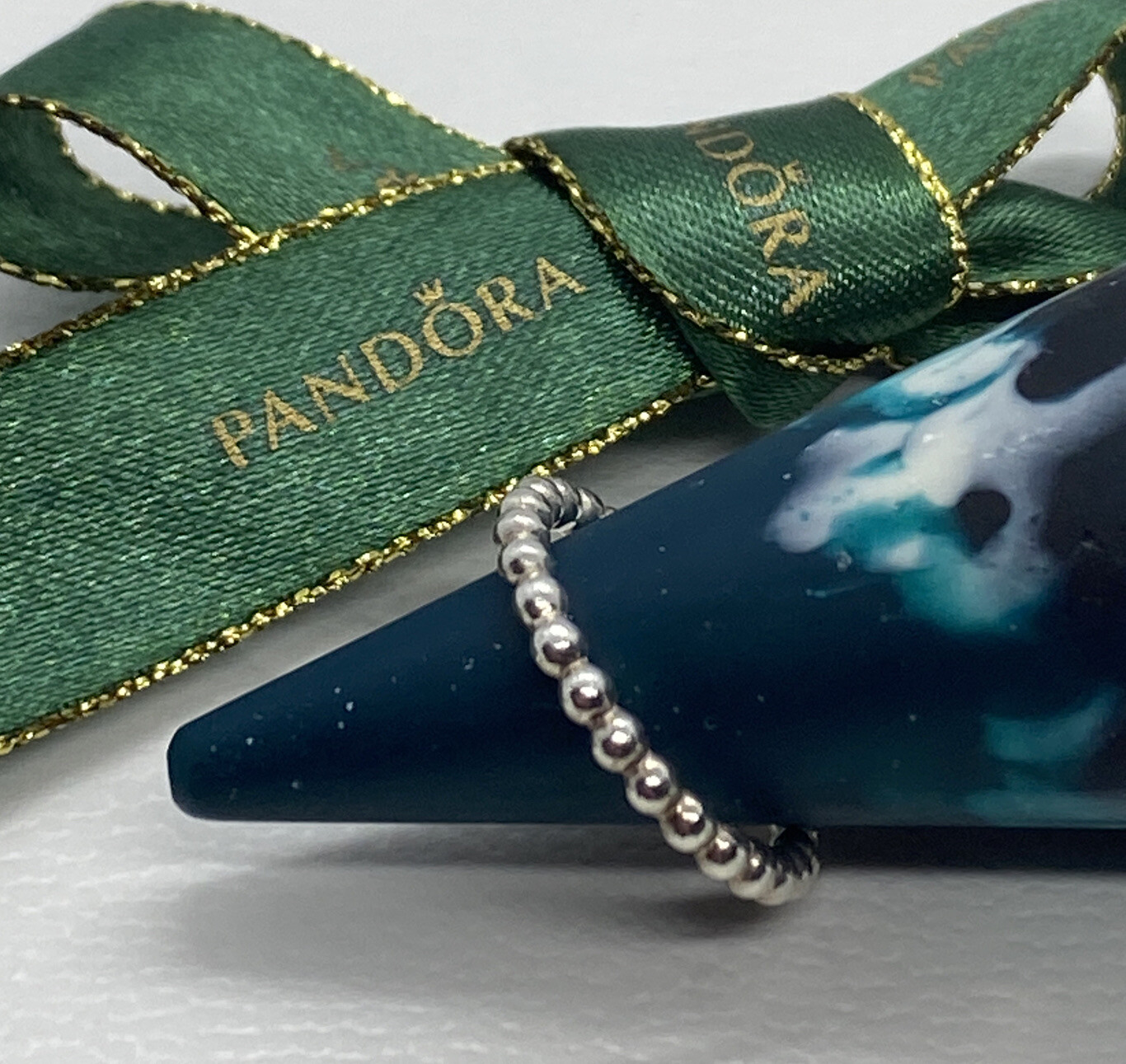 Pandora Small Bubble Stack Ring Size 48 Genuine 1… - image 1