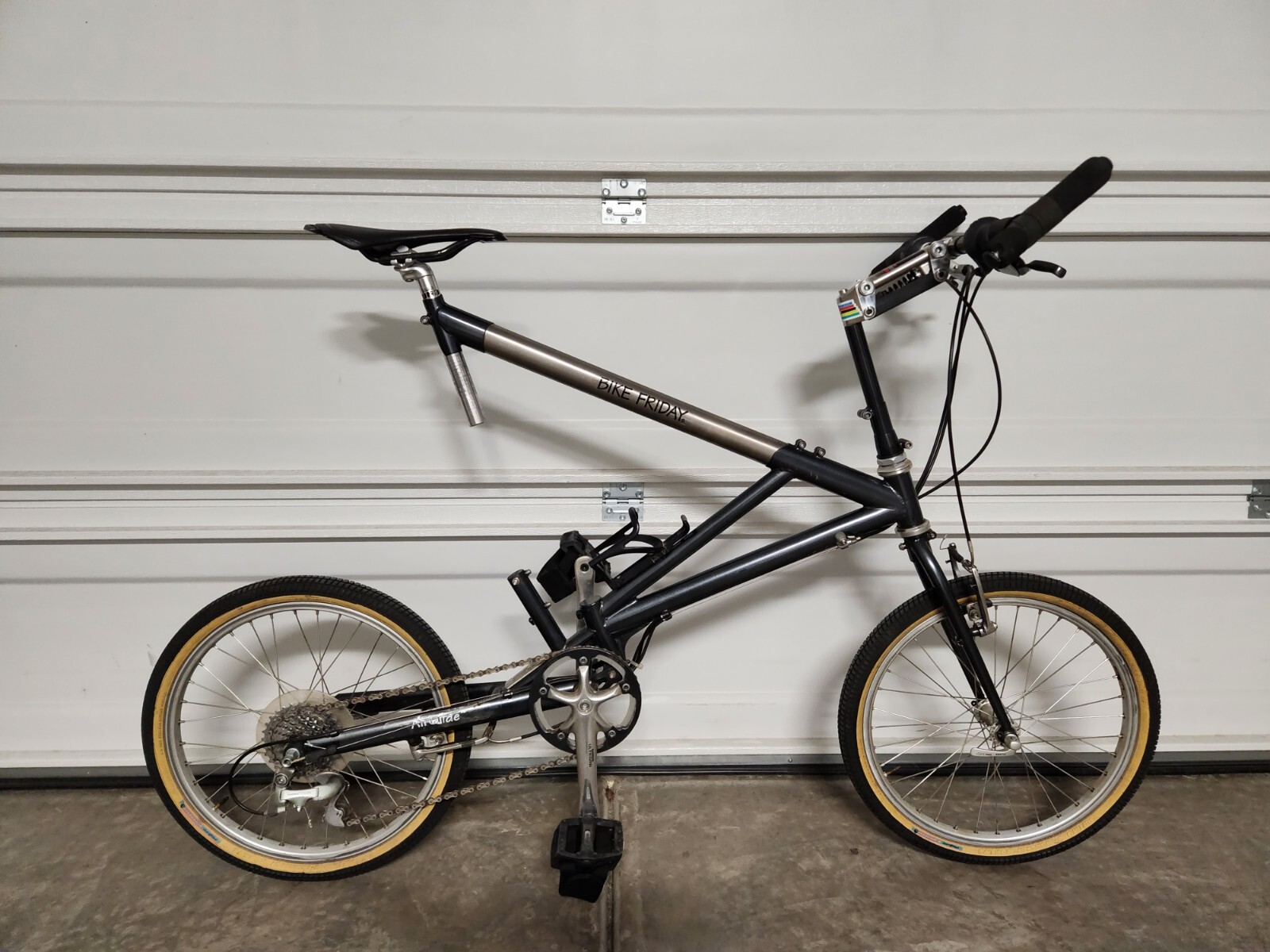 Bike Friday Air Glide folding travel bike. Suspension, titanuim, meduim