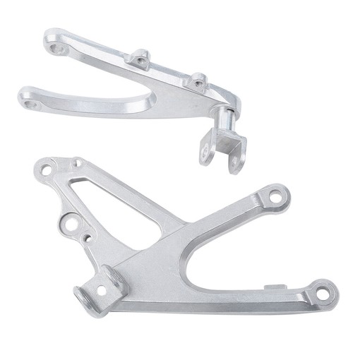 Front Rider Footrests Foot pegs Bracket Set Fit For Yamaha YZF R1 YZF-R1 07-08 - Picture 6 of 9