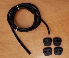 Conductive Silicone Rubber Tubing TENS / ESTIM / E-STIM Machine 4mm OD 1.75mm ID