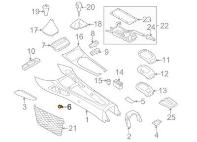 BMW Z4 E85 Front Center Console Plug 51167053123 Genuine for sale 
