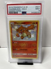 2019 Pokemon Hidden Fates SV7 CHARMELEON SHINY HOLO 9 Mint