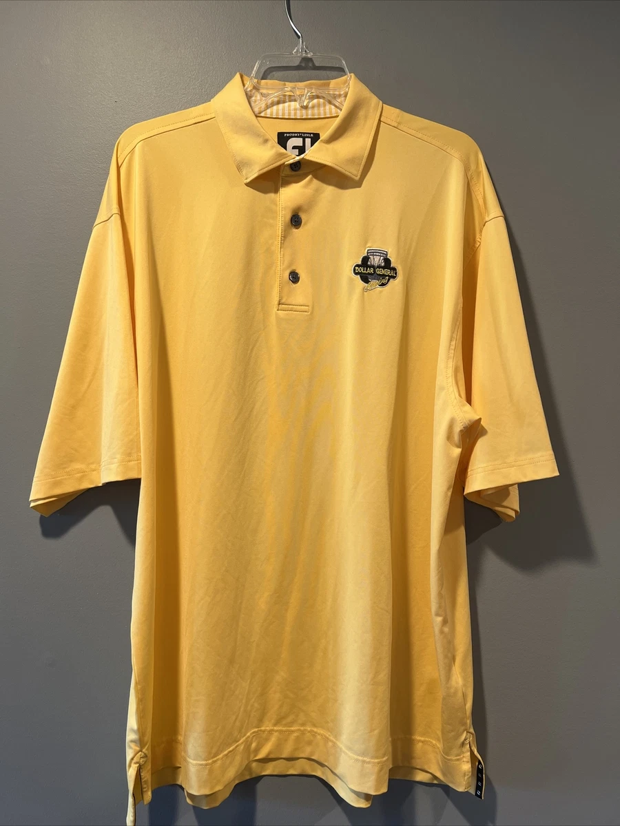 yellow footjoy golf shirt