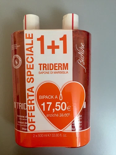 2 Bionike TRIDERM SAPONE MARSIGLIA 500ml (promo 1+1) 