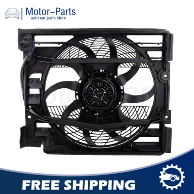 For BMW E39 528i 540i 621-204 A/C Condenser Engine Radiator Cooling Fan Assembly