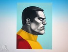Mondo X-Men Colossus Mike Mitchell Portrait Print Marvel Comics Proof — photo 1