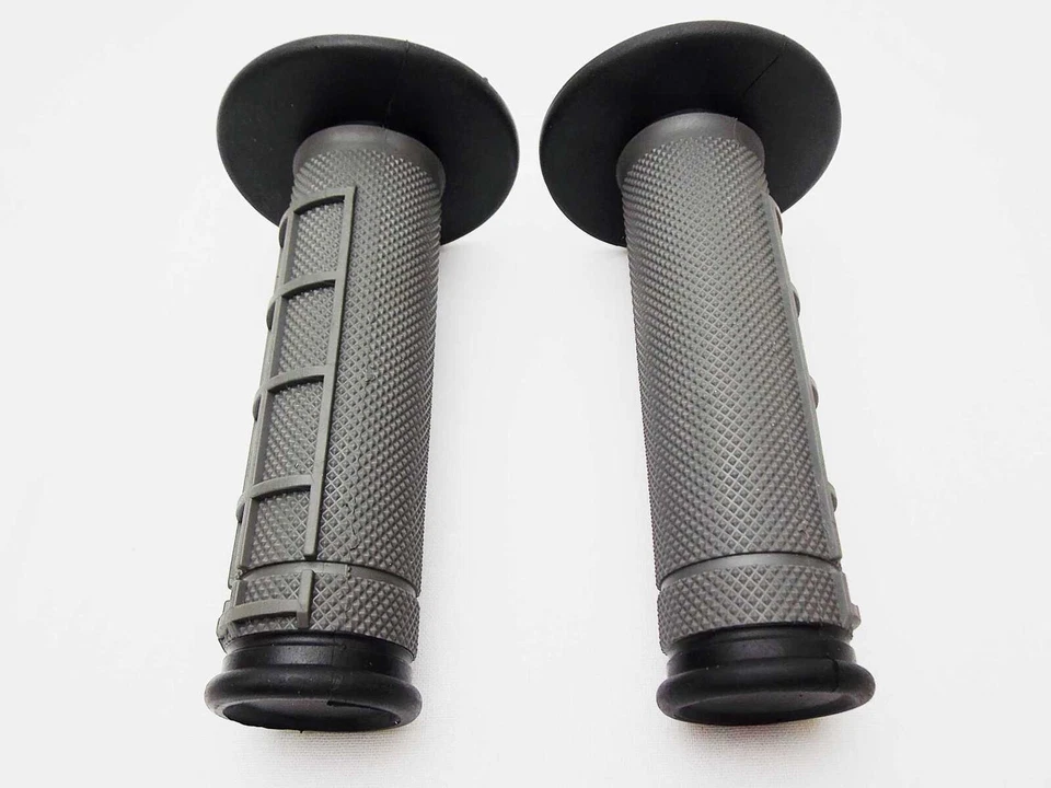SUZUKI RMX250 BLACK GREY FORSETI HAND GRIP SET HANDLEBAR GRIPS PAIR - Image 3 of 4