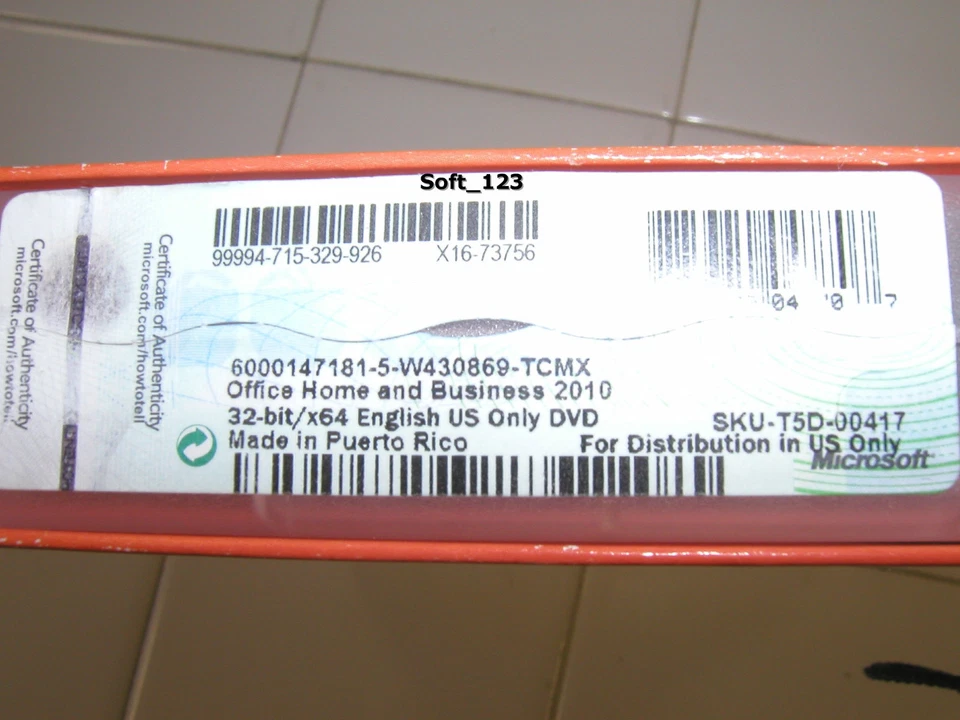 Microsoft Office 2010 Home and Business Licensed For 2 PCs Full Retail Box - Image 3 of 3