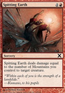 Spitting Earth x4 - 10th Edition - NM-Mint, English - 10th Edition