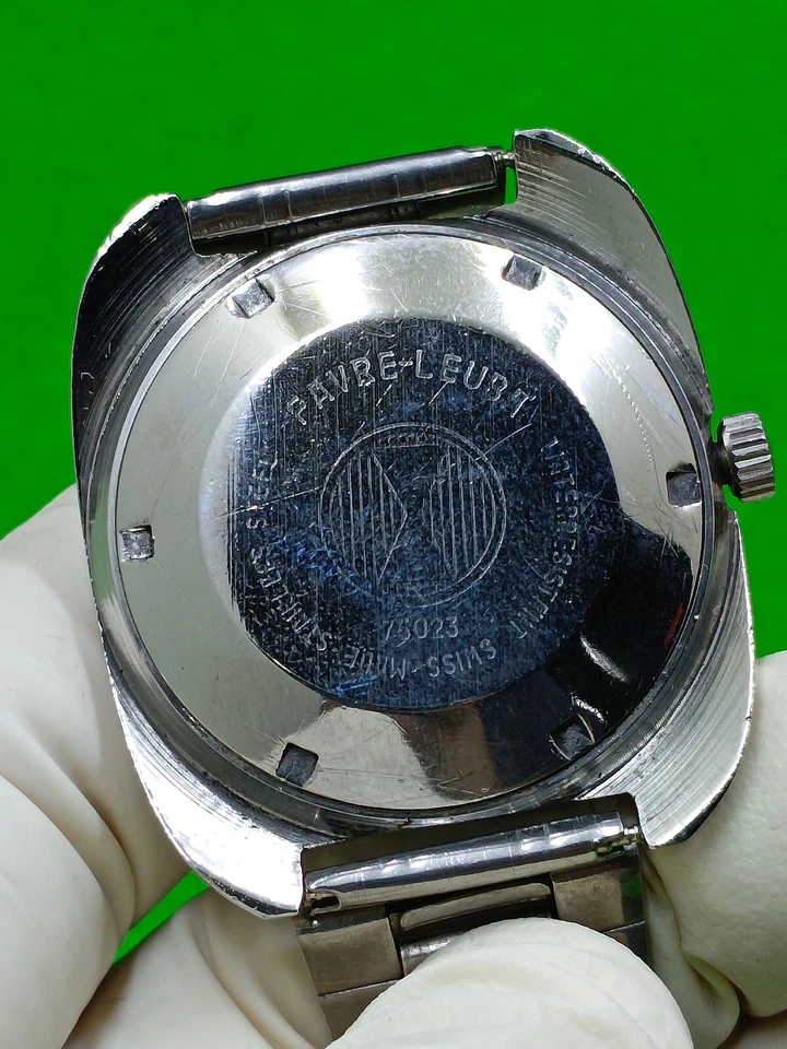 vintage Favre Leuba Daymatic watch Automat Day / Date Indicator - Image 4 of 4