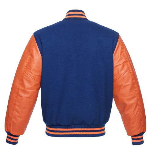 Royal Blue Orange Varsity Wool 