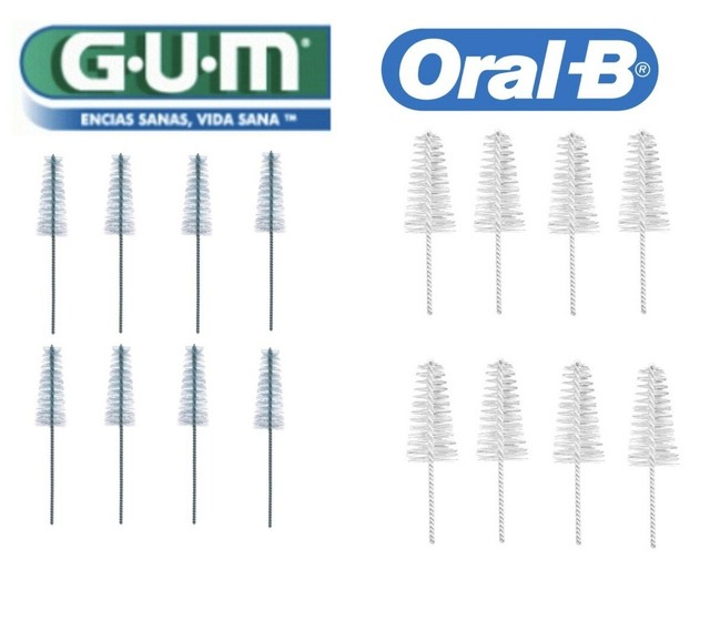 16 OralB Interdental Brush Refill Tapered Small/Reg 8 ea replacement